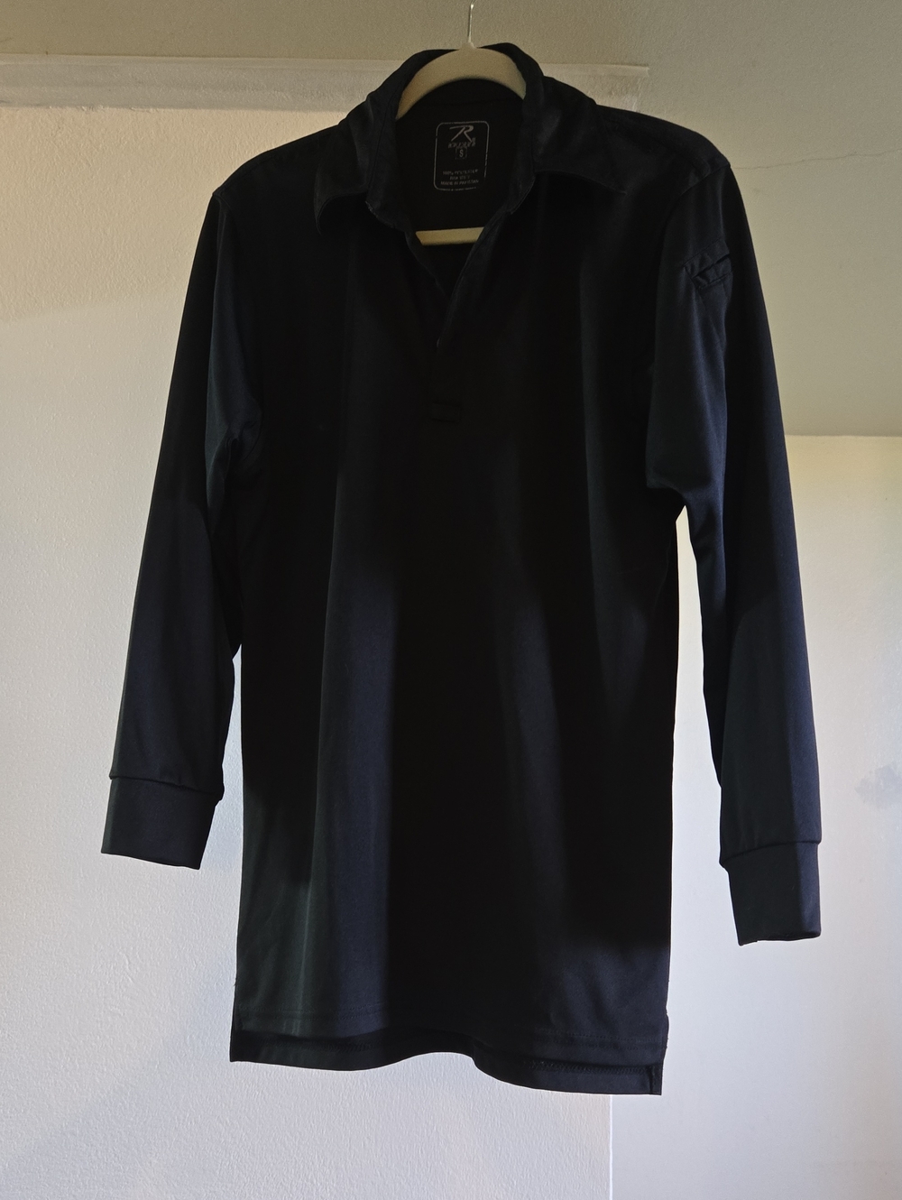 Tactic Long Sleeve Polo Shirt - Black